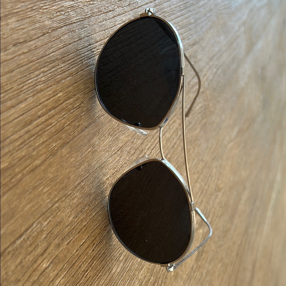 Prada Silver and Black Sunglasses
